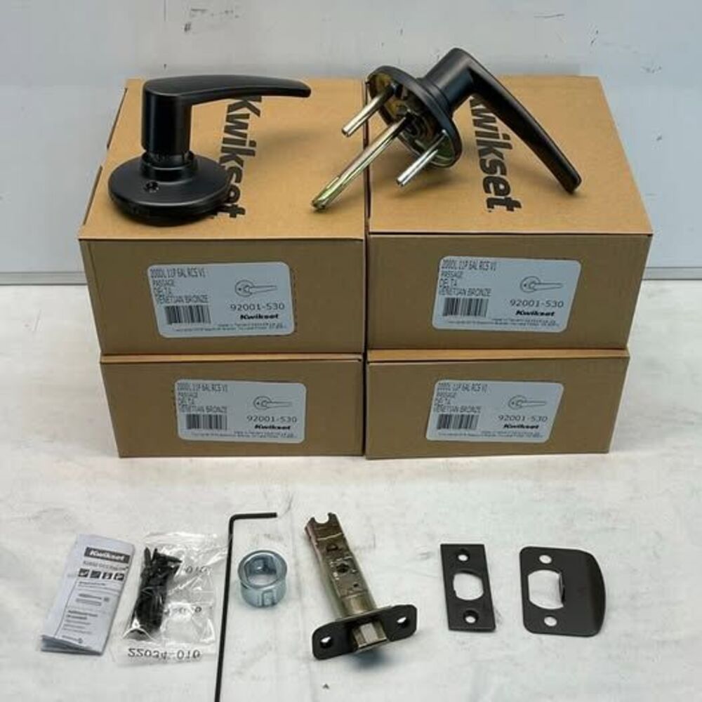 KWIKSET DELTA VENETIAN BRONZE HALL/CLOSET PASSAGE DOOR LEVER 92001-530